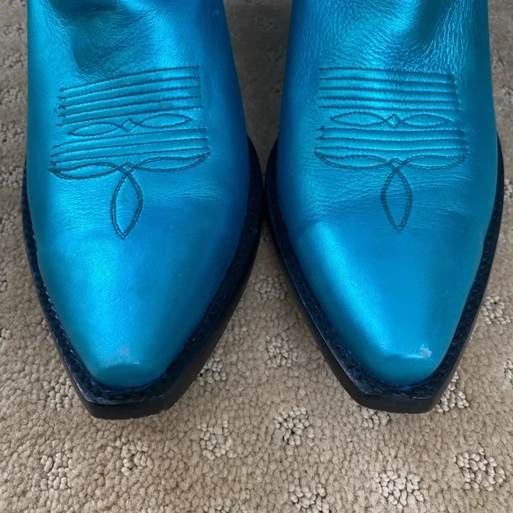 IDYLLWIND Metallic Teal Boots - Picture 5 of 7